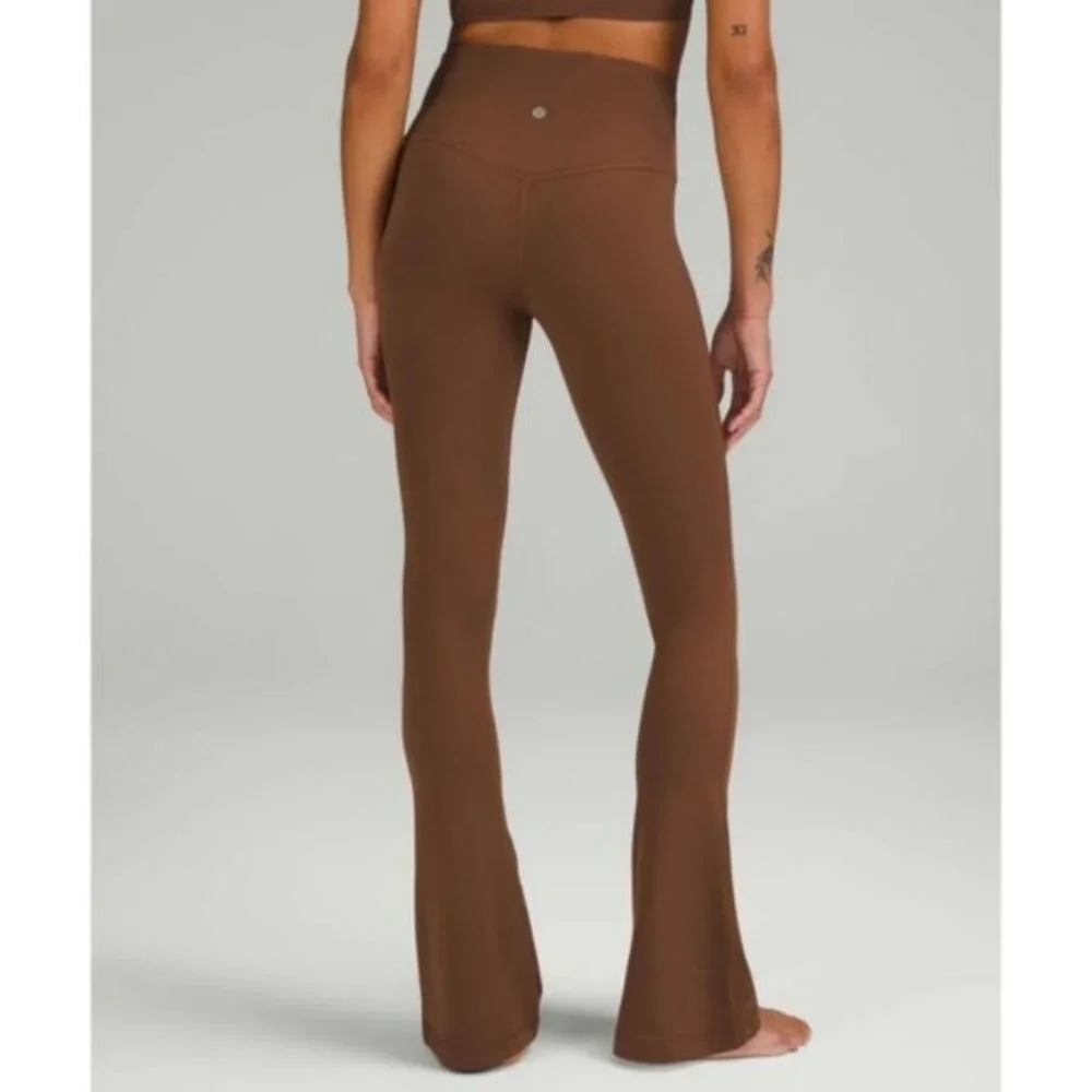 NWT LULULEMON Align Flare Pant Nulu Roasted Brown High Rise Mini Bootcut 32"